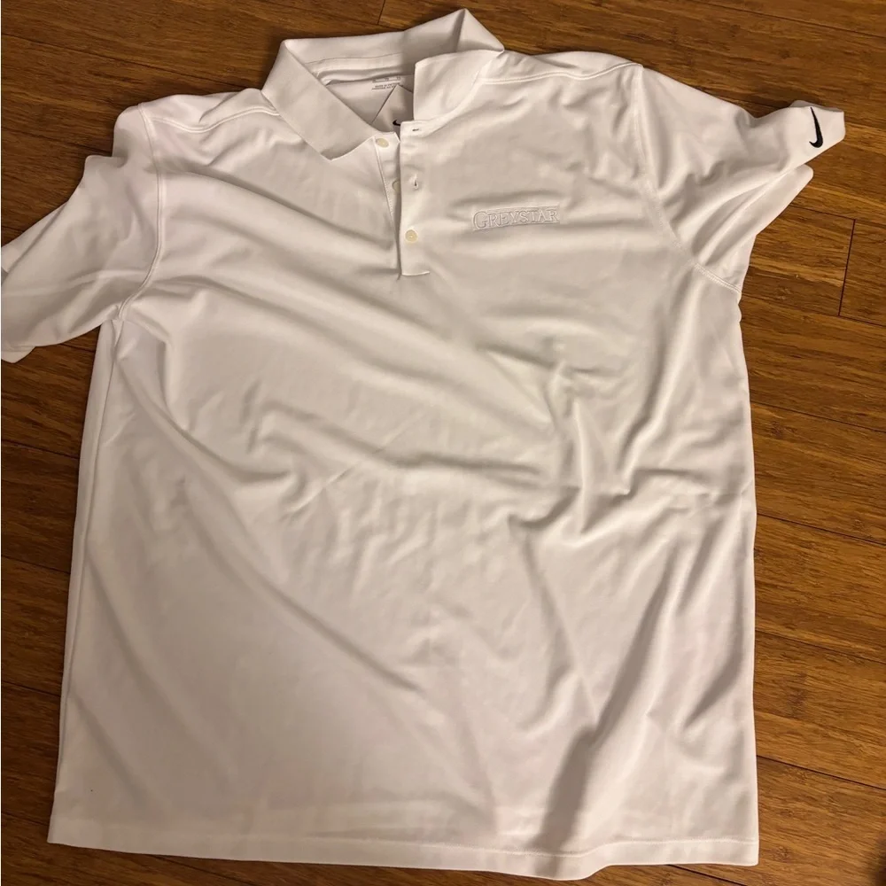 Nike White Men's xl golf Polo Shirt new